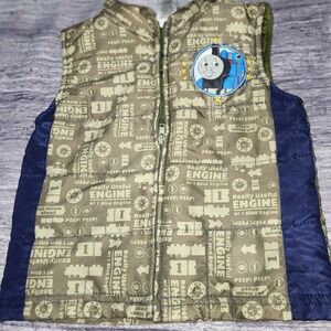 Thomas and‎ Friends Vest Kid's 12M Puffer Sleeveless Jacket Thomas The Train